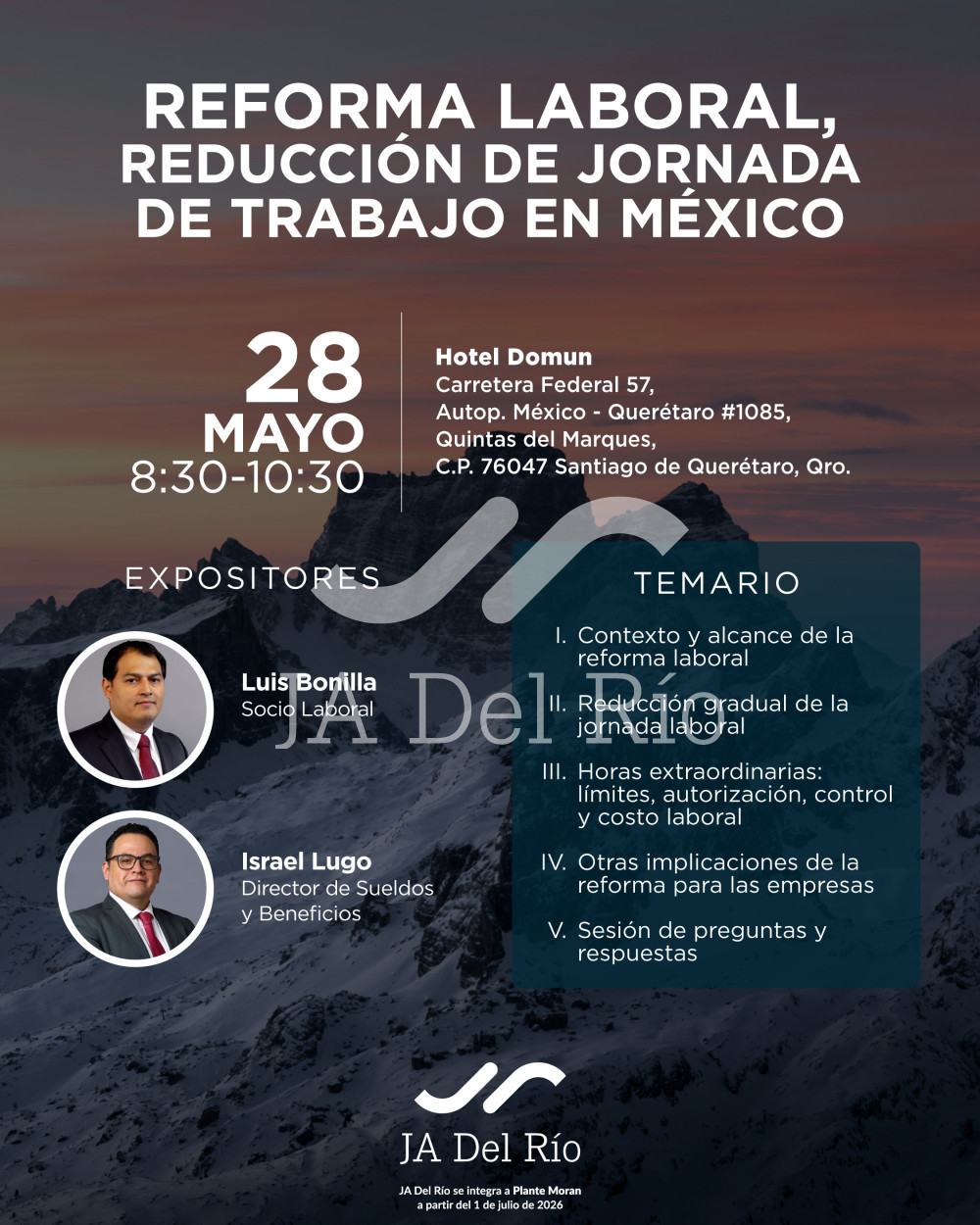 Breakfast Seminar in Querétaro: Labor Reform and the Reduction of the Workweek in Mexico